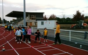La première séance sur la nouvelle piste