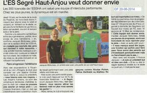 Ouest-France du 20 juin 2014