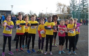 Les Poussins à l'échauffement