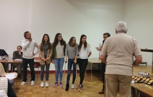 AG ESSHA récompenses équipe cadettes