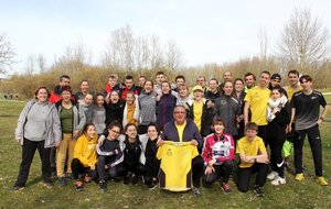 Championnats Pré-France de Cross Country à Avord. (V. Barbouille)
l'ensemble des participants et accompagnateur(rice)s
