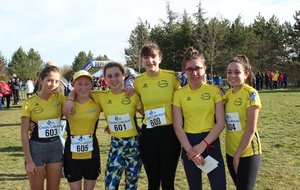 Championnats Pré-France de Cross Country à Avord. (V. Barbouille)
L'équipe des Cadettes